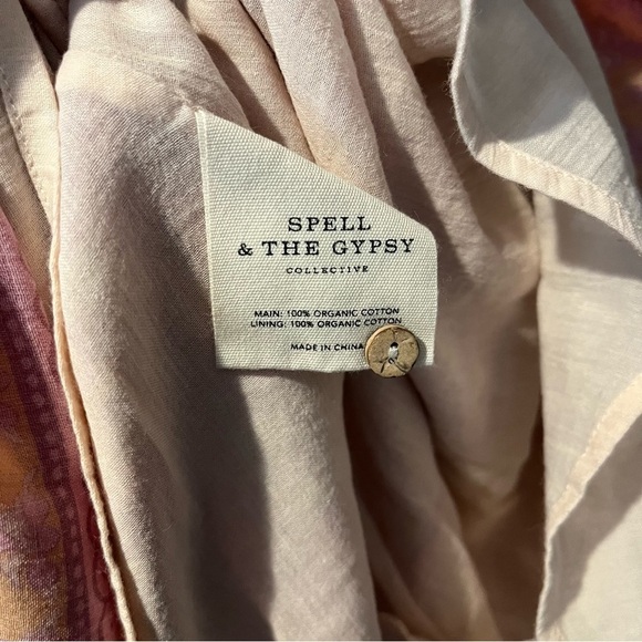 Spell & The Gypsy Collective Size XXS Utopia Tunic Dress Pink Boho Festival - Picture 4 of 5